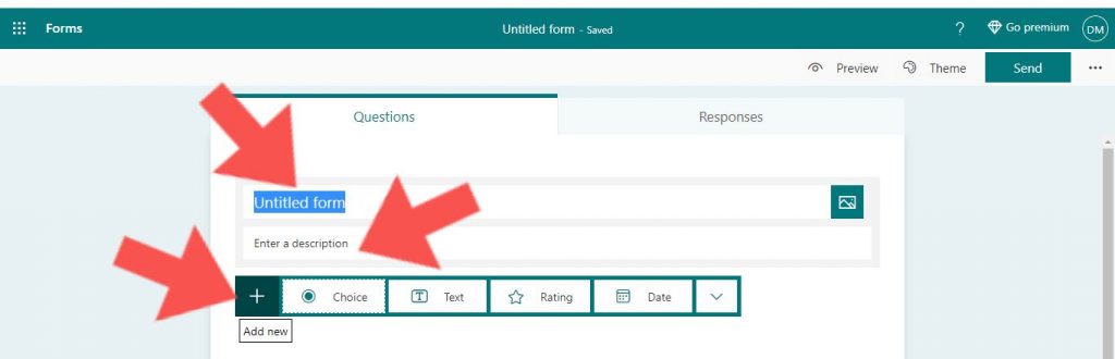 create form microsoft forms
