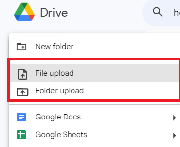 How to use Google Drive step 2