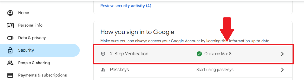 How to secure Google account